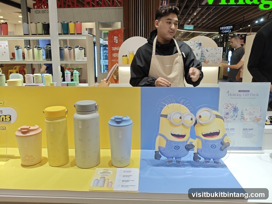 Minions Themed Merchandise Display