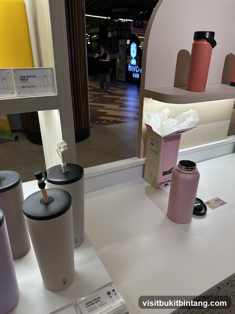 Water Bottles Display