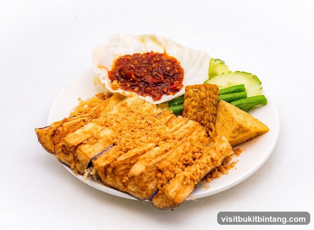 Fried Eggplant and Tofu Platter