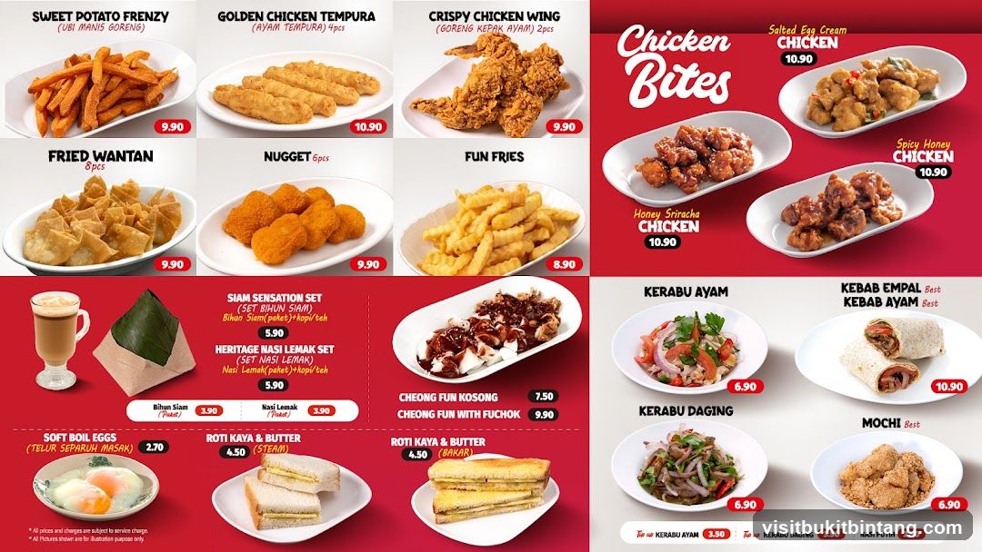 Chicken Bites Menu