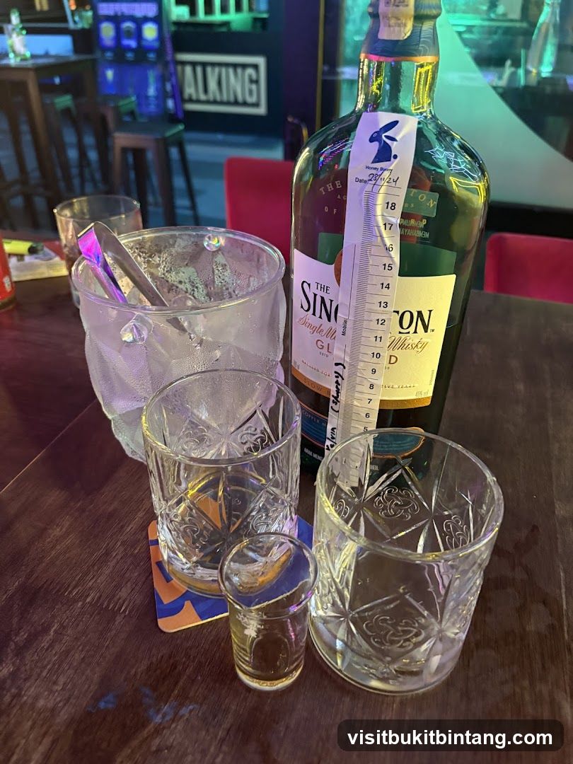 Whiskey Bottle and Glasses