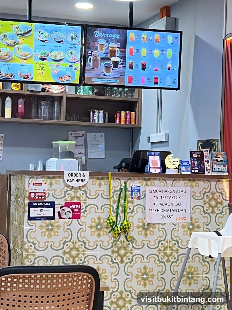 Food and Beverage Menu Display