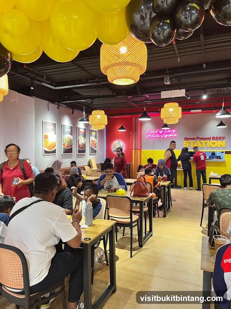 Restaurant Interior with Diners