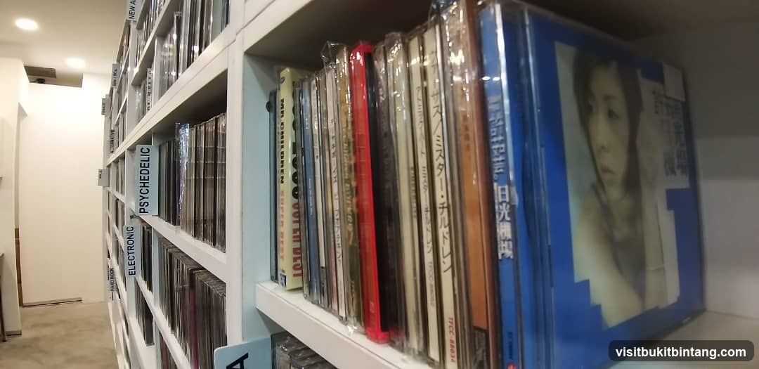 CDs on Shelves