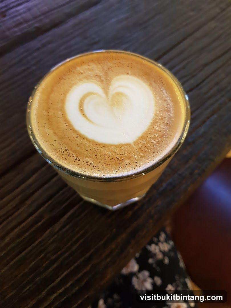 Latte with Heart Art