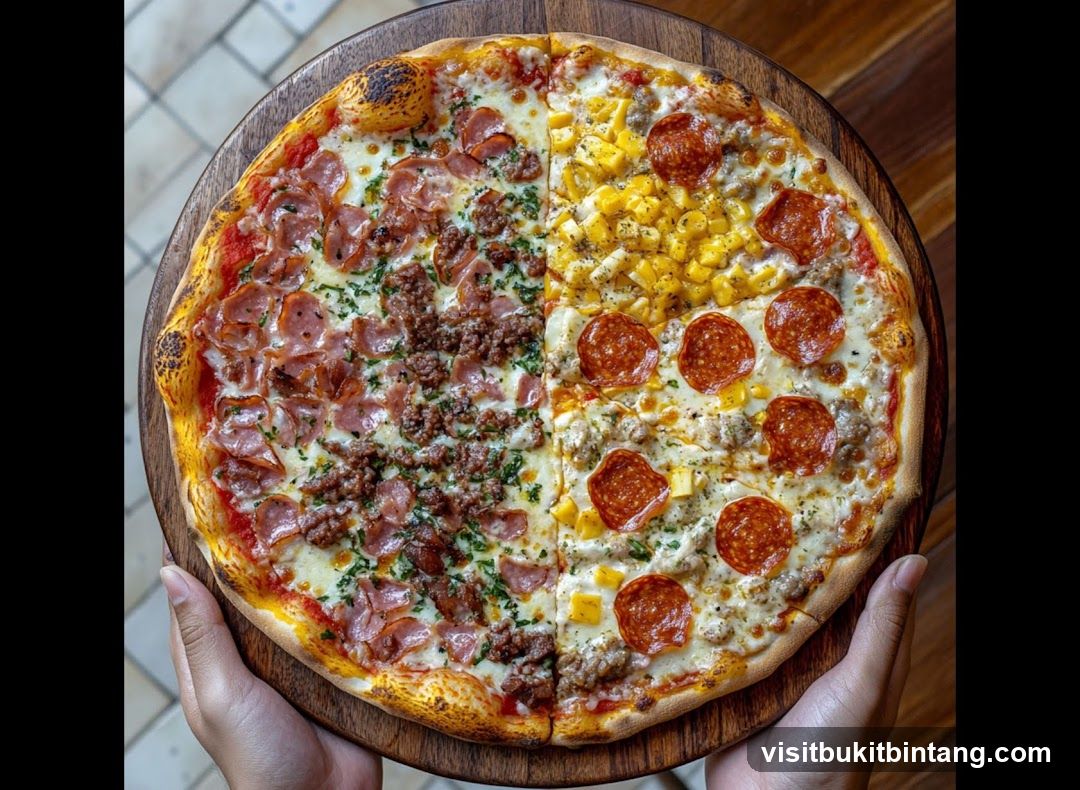 Half and Half Pizza