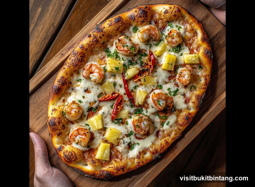 Shrimp and Pineapple Pizza