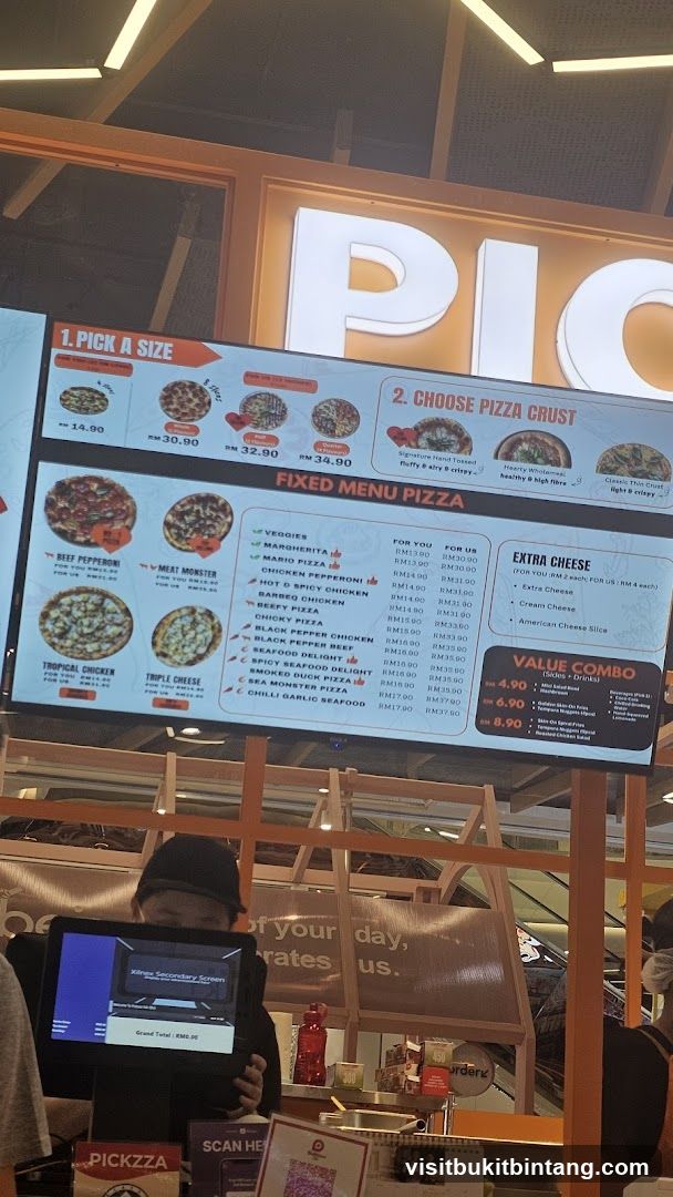 Pickzza Menu