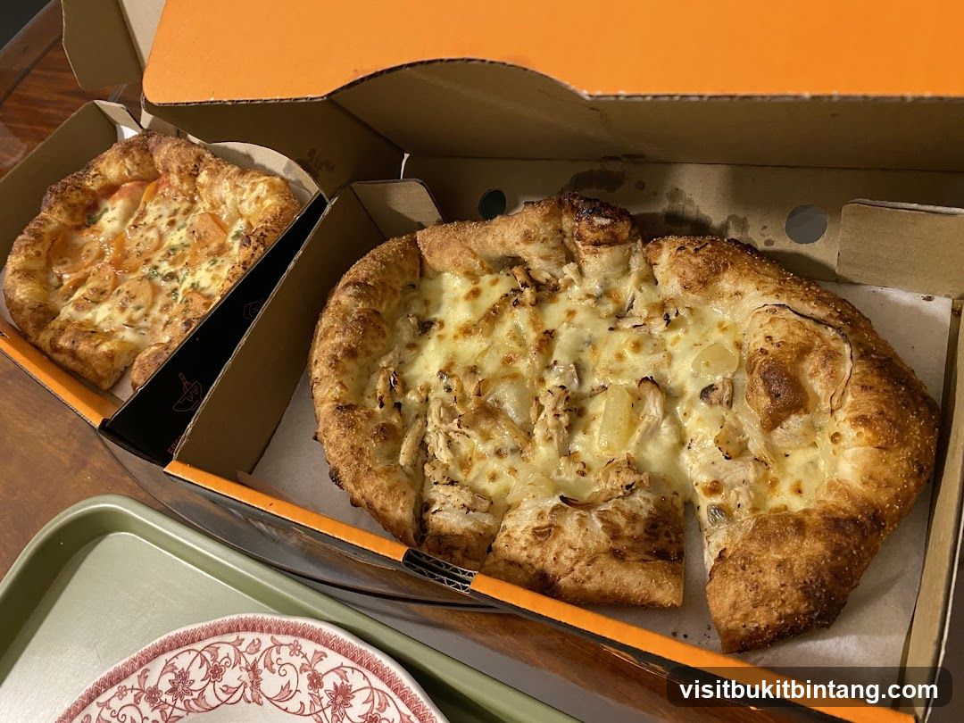 Two Pizzas in Boxes