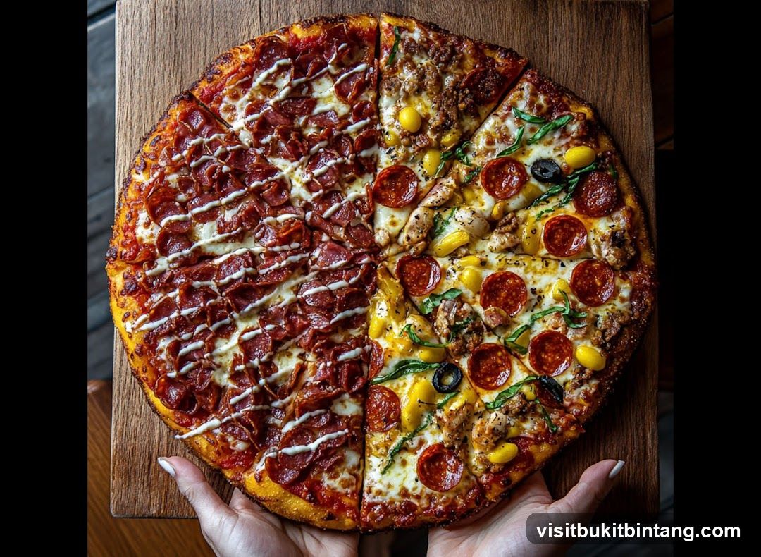 Four-Section Pizza