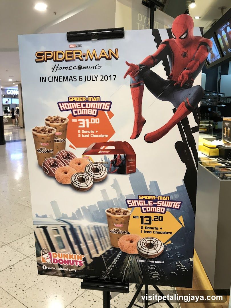 Spider-Man Homecoming Dunkin' Donuts Promo