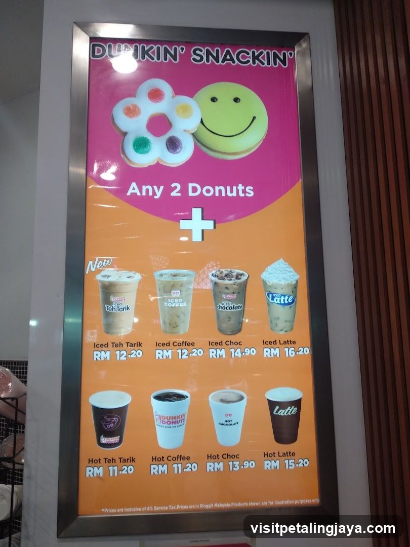 Dunkin' Snackin' Promotion Board