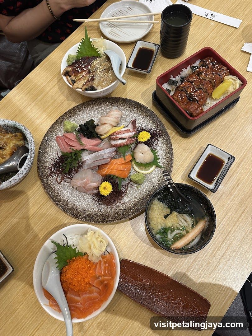 Sushi and Japanese Meal Spread