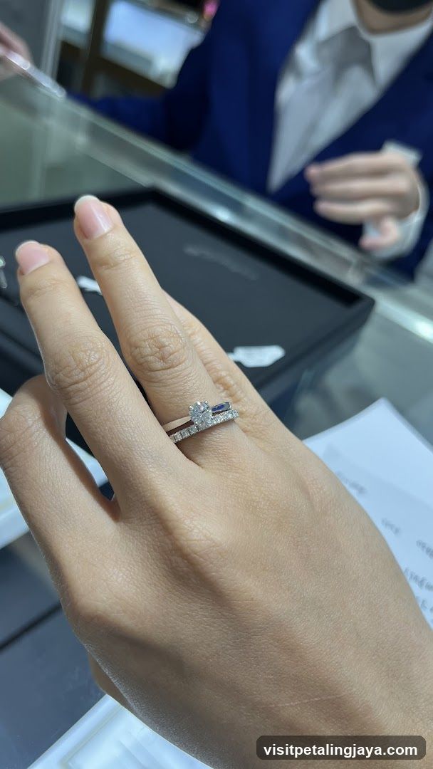 Ring Display in Jewelry Store