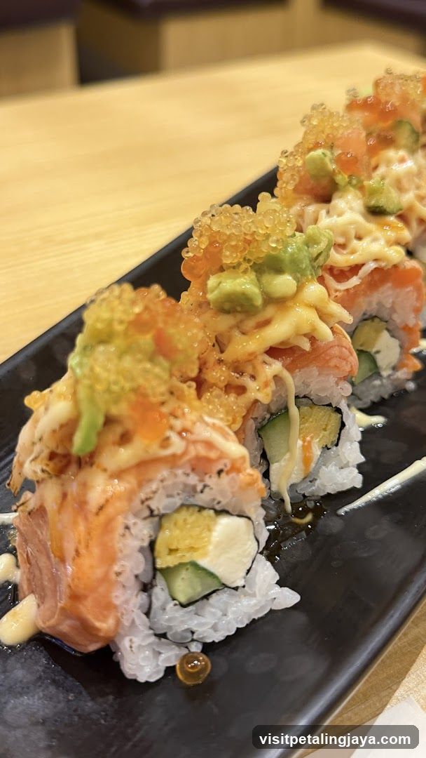 Sushi Roll with Toppings