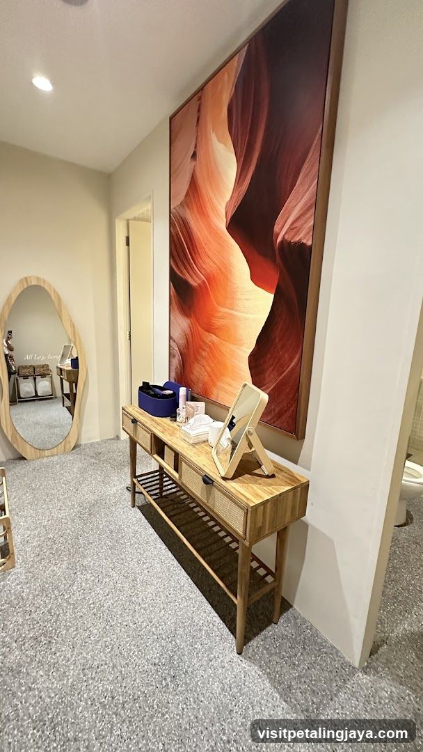 Interior Room with Art and Vanity Area