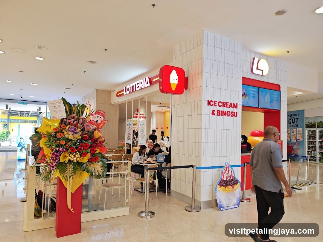 Lotteria Store Interior with Decorations