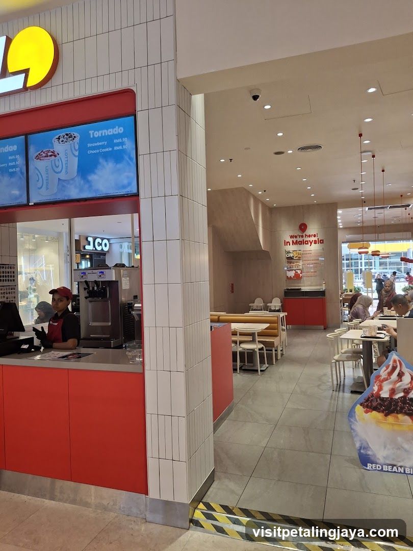 Ice Cream Shop Interior and Counter