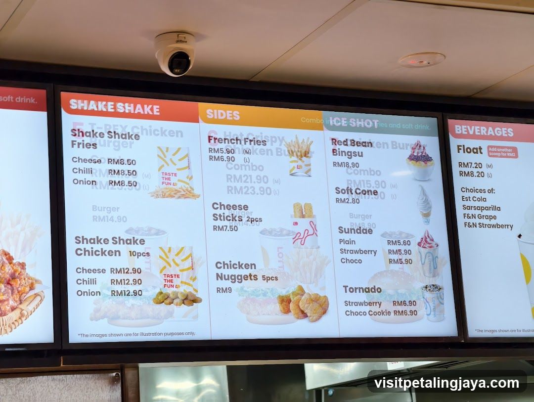 Shake Shake Menu Board