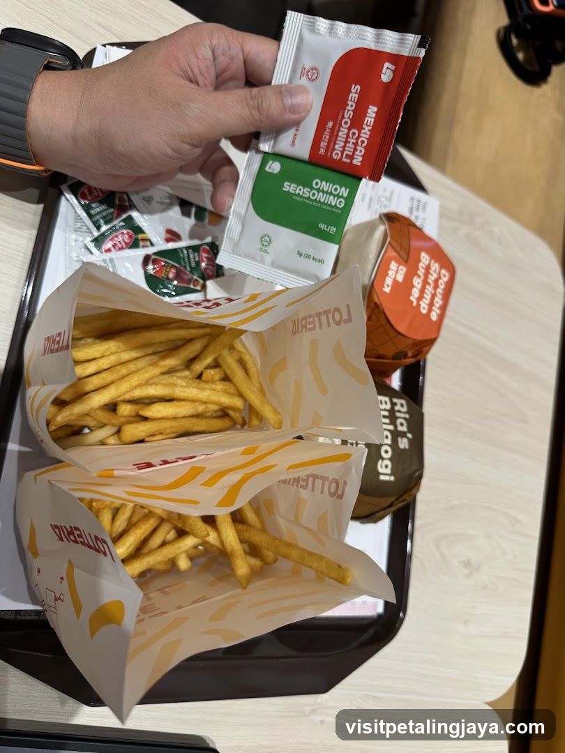 Fast Food Meal Tray