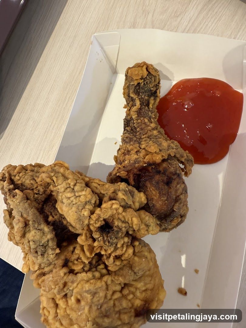 Fried Chicken with Ketchup