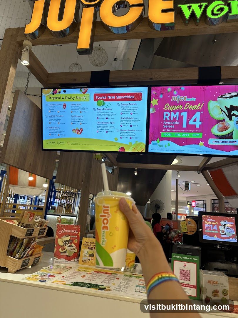 Juice Works Menu and Drink