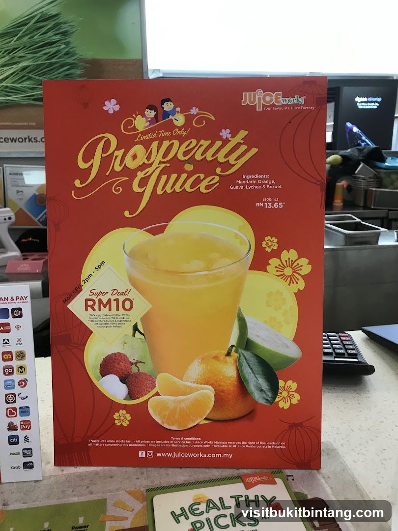 Juice Works Prosperity Juice Promotion