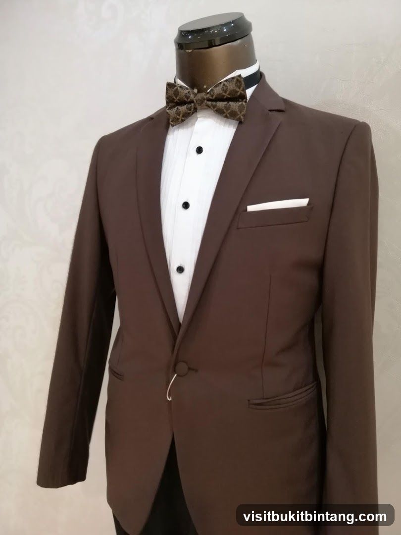 Mannequin in a brown suit