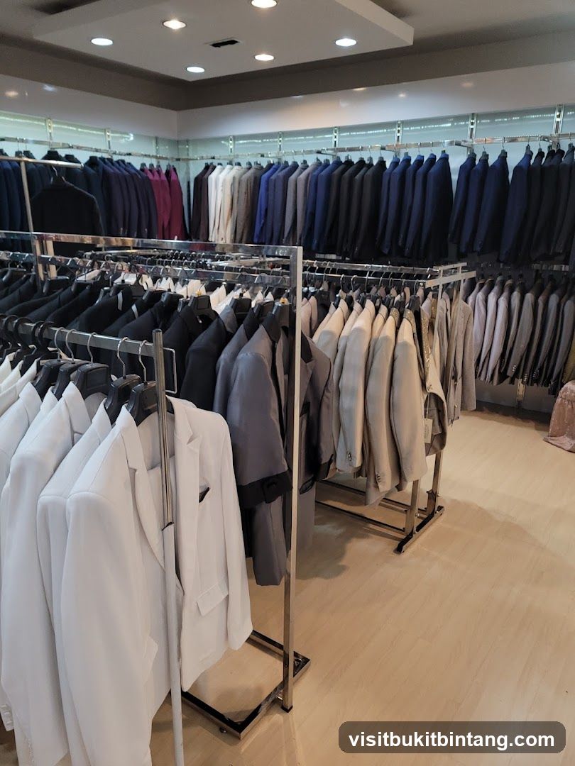 Men's Suits Display