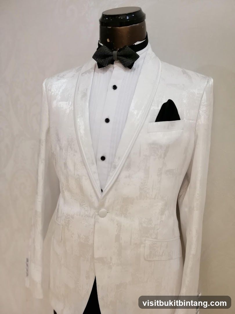 White Textured Tuxedo
