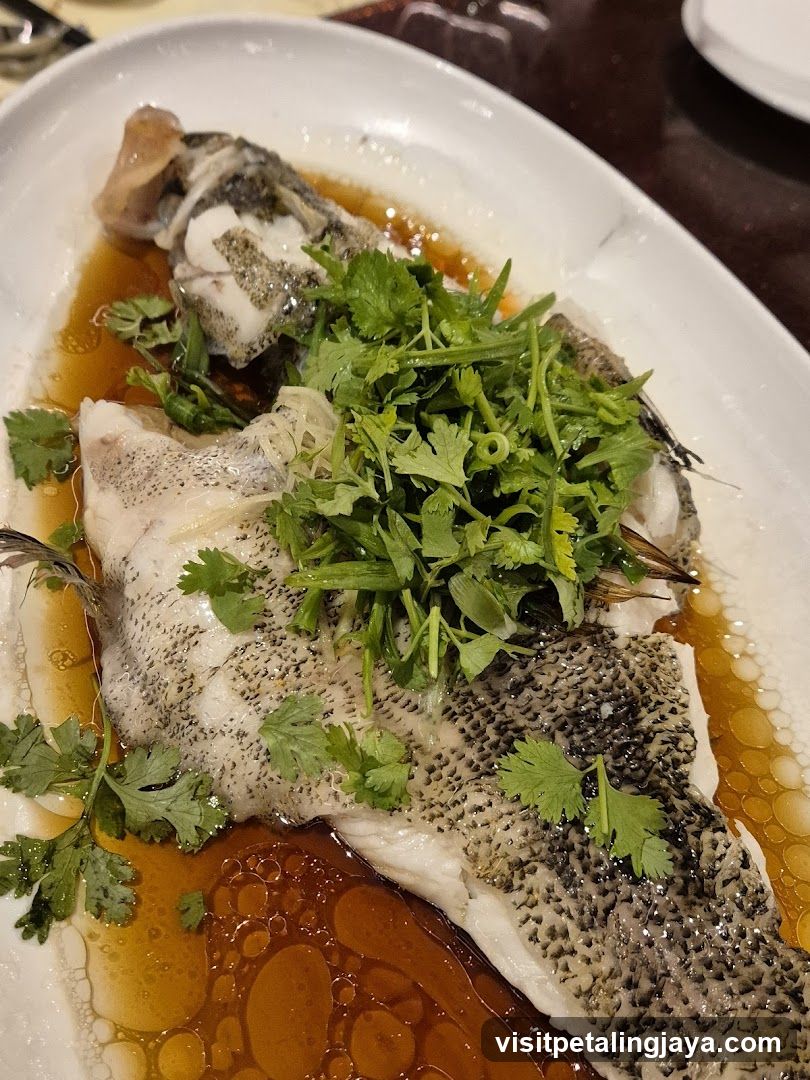 Steamed Fish with Cilantro and Soy Sauce