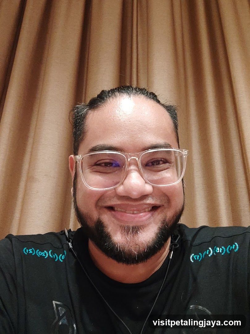Selfie with glasses and beard