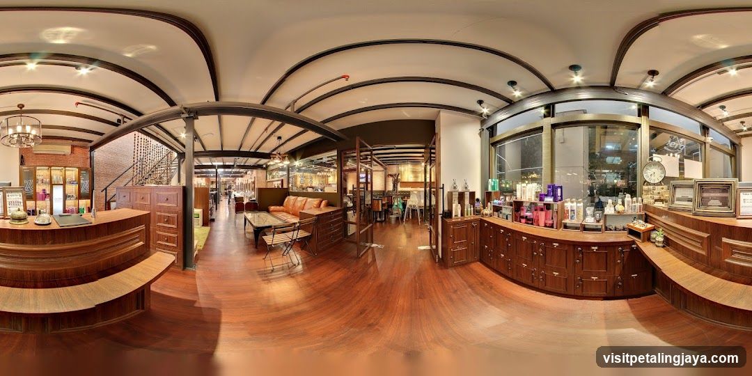 Interior of a modern café or restaurant
