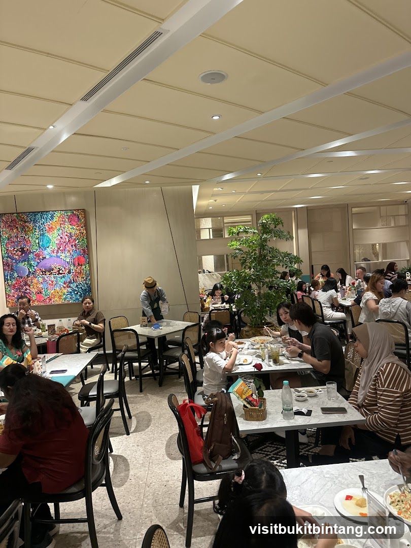 Restaurant Interior with Diners