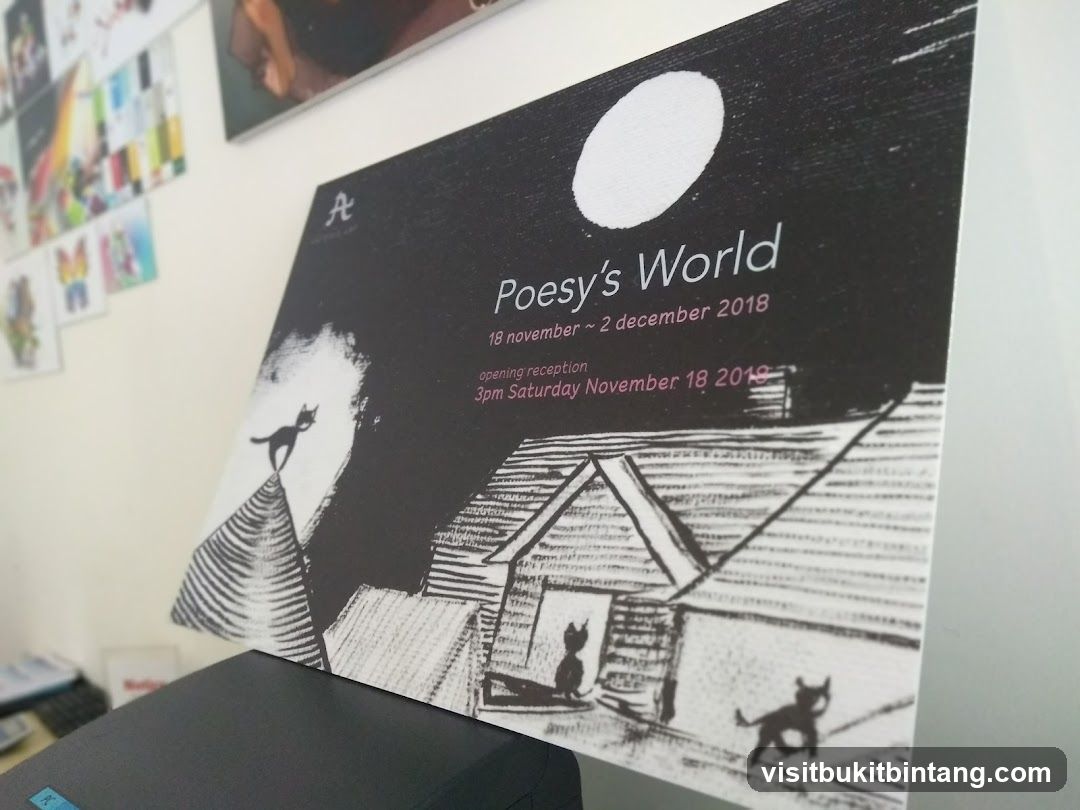 Poesy's World Exhibition Poster