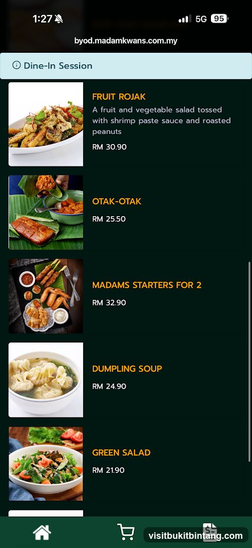 Madam Kwan's Menu