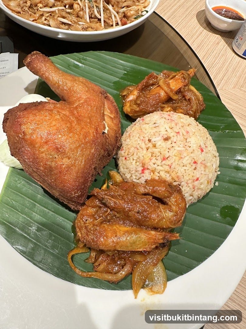 Fried Chicken and Rice Platter