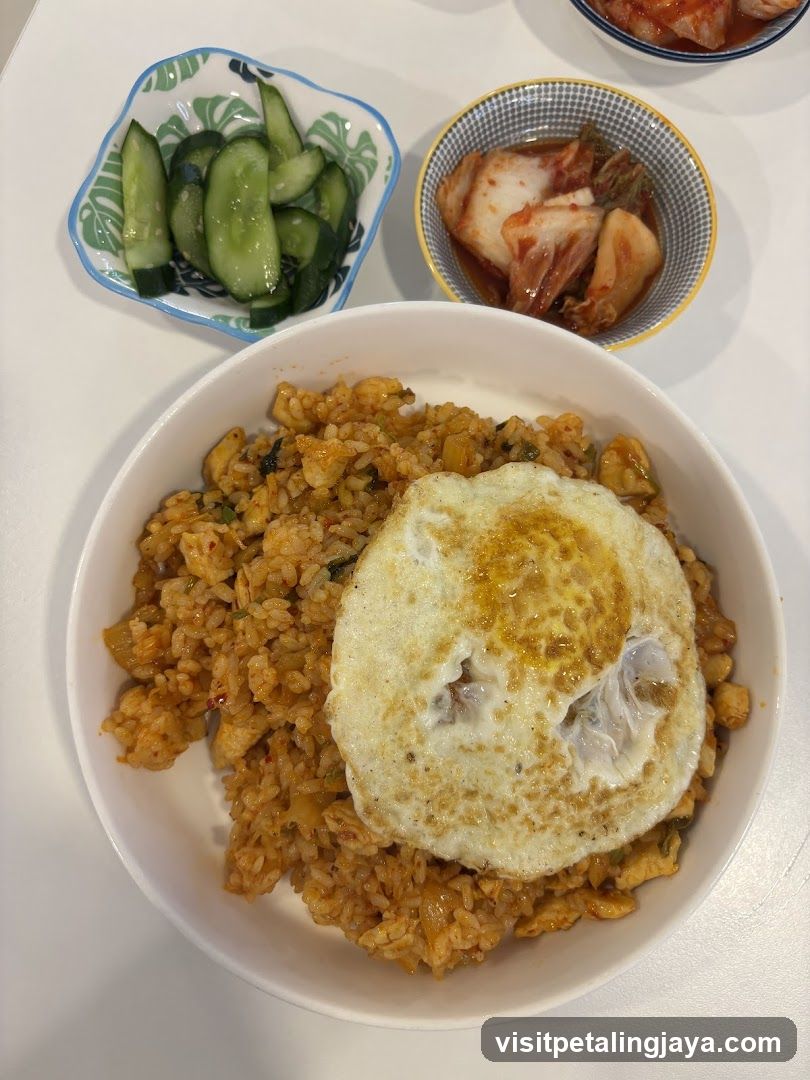 Fried Rice with Egg and Side Dishes