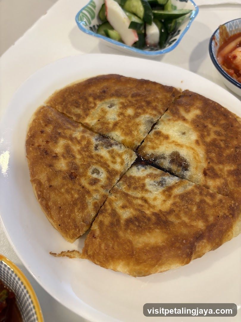Korean Pancake with Side Dishes
