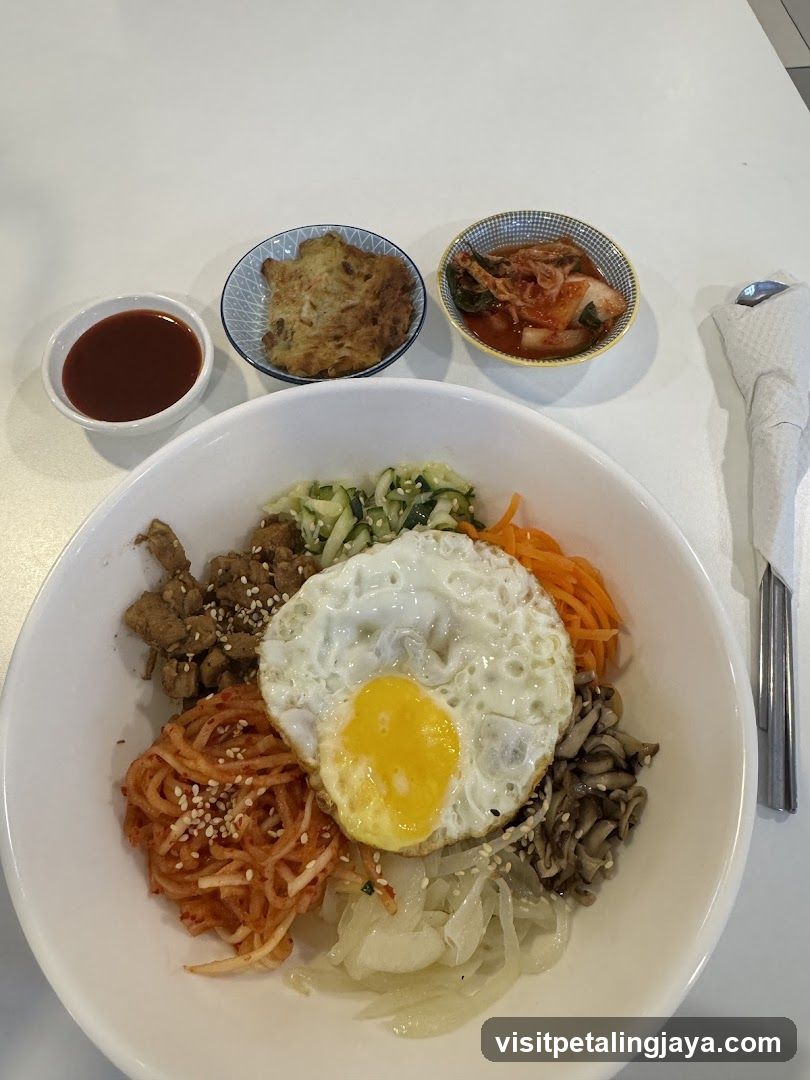 Bibimbap Bowl with Side Dishes
