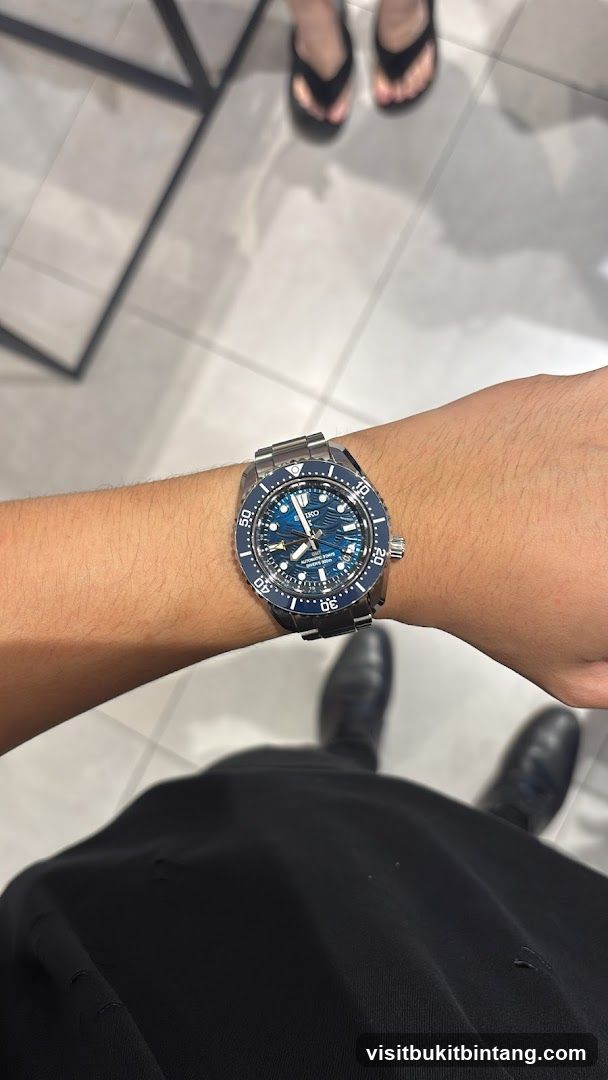 Watch on wrist