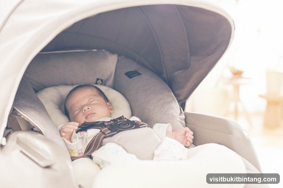 Baby Sleeping in Stroller