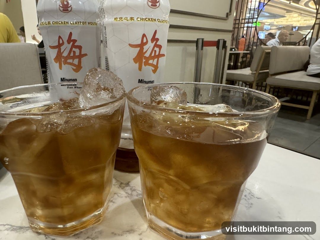 Drinks at Chicken Claypot House