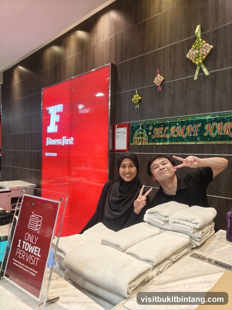 Fitness First Staff with Towels