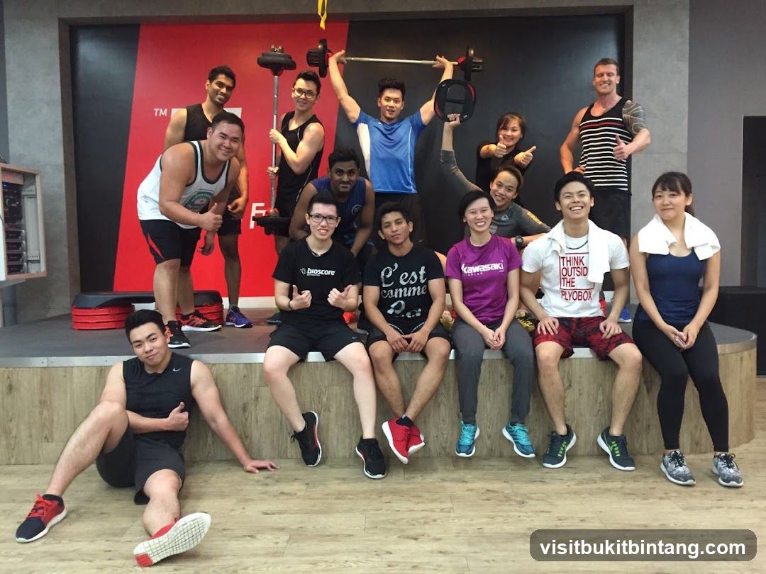 Group of people in a gym