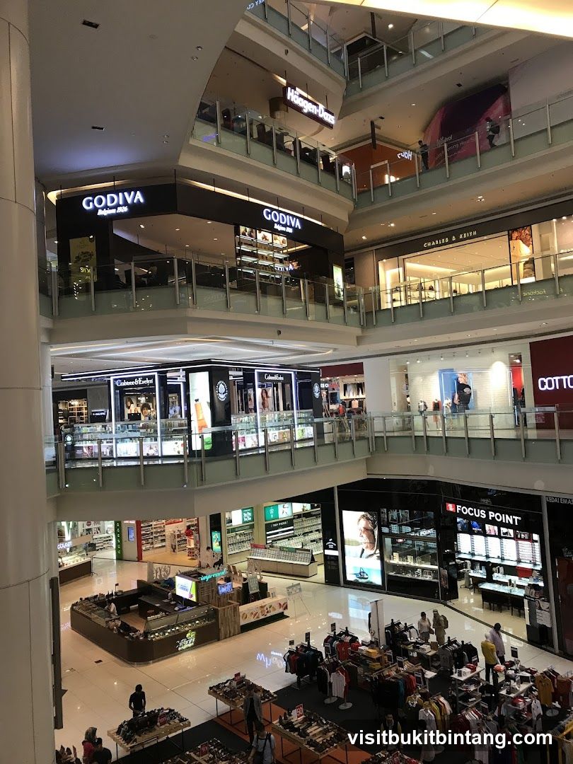 Mall Interior with Various Shops