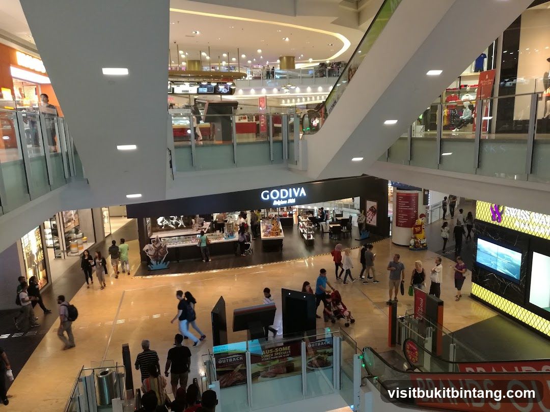 Mall Interior with Godiva Store
