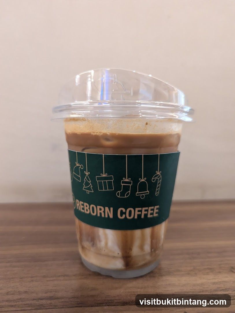 Iced Coffee with Holiday Sleeve