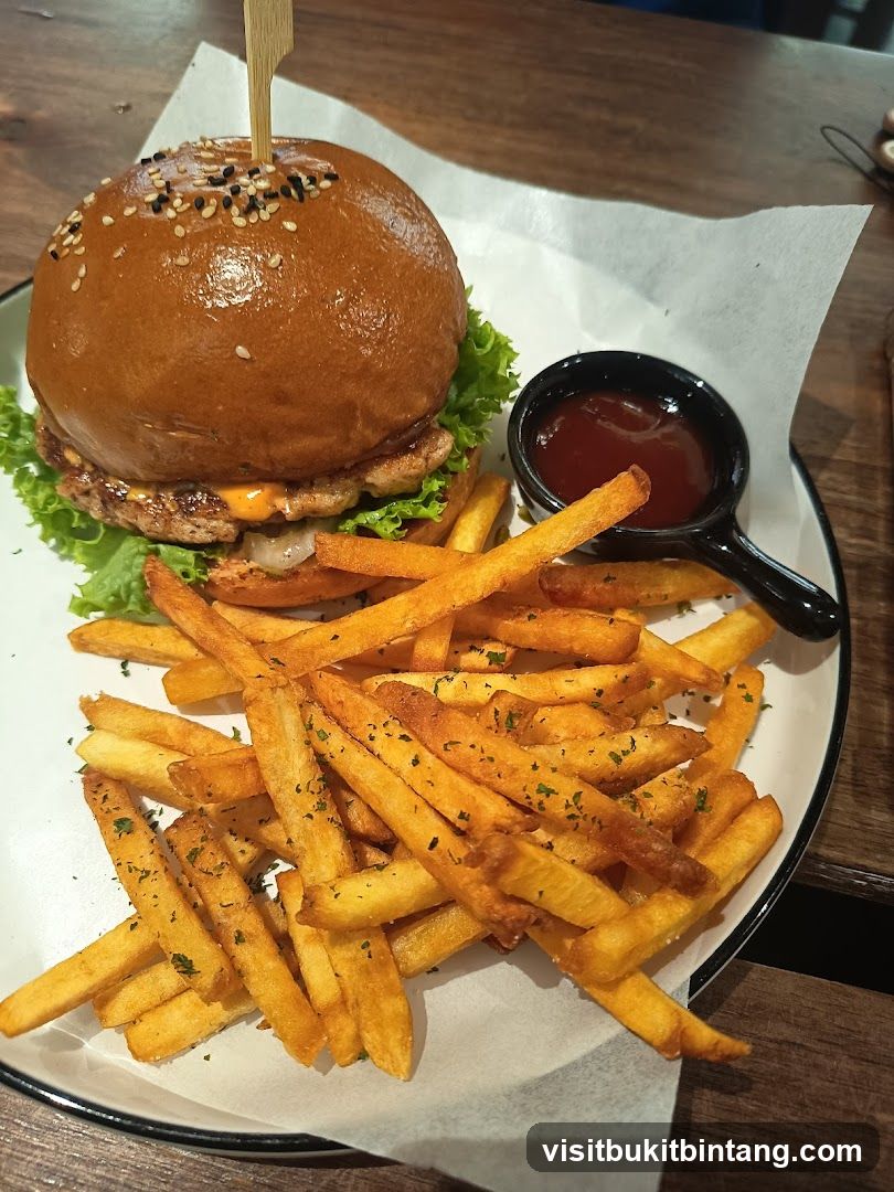 Burger and Fries