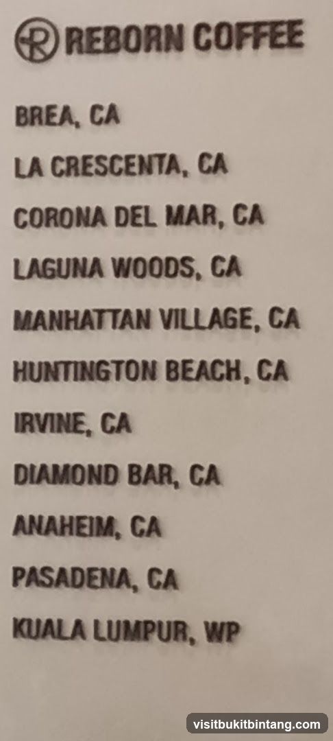 Reborn Coffee Locations